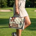 thumbnail image 4 of COEQINE 2-in-1 Golf Cart Seat Cover & Carry Bundle, Folds Like a Bag with Handle, Universal Fit for Two-Seaters, 4 Storage Pockets, Machine Washable Polyester, Western Cowboy Cactus, 4 of 8