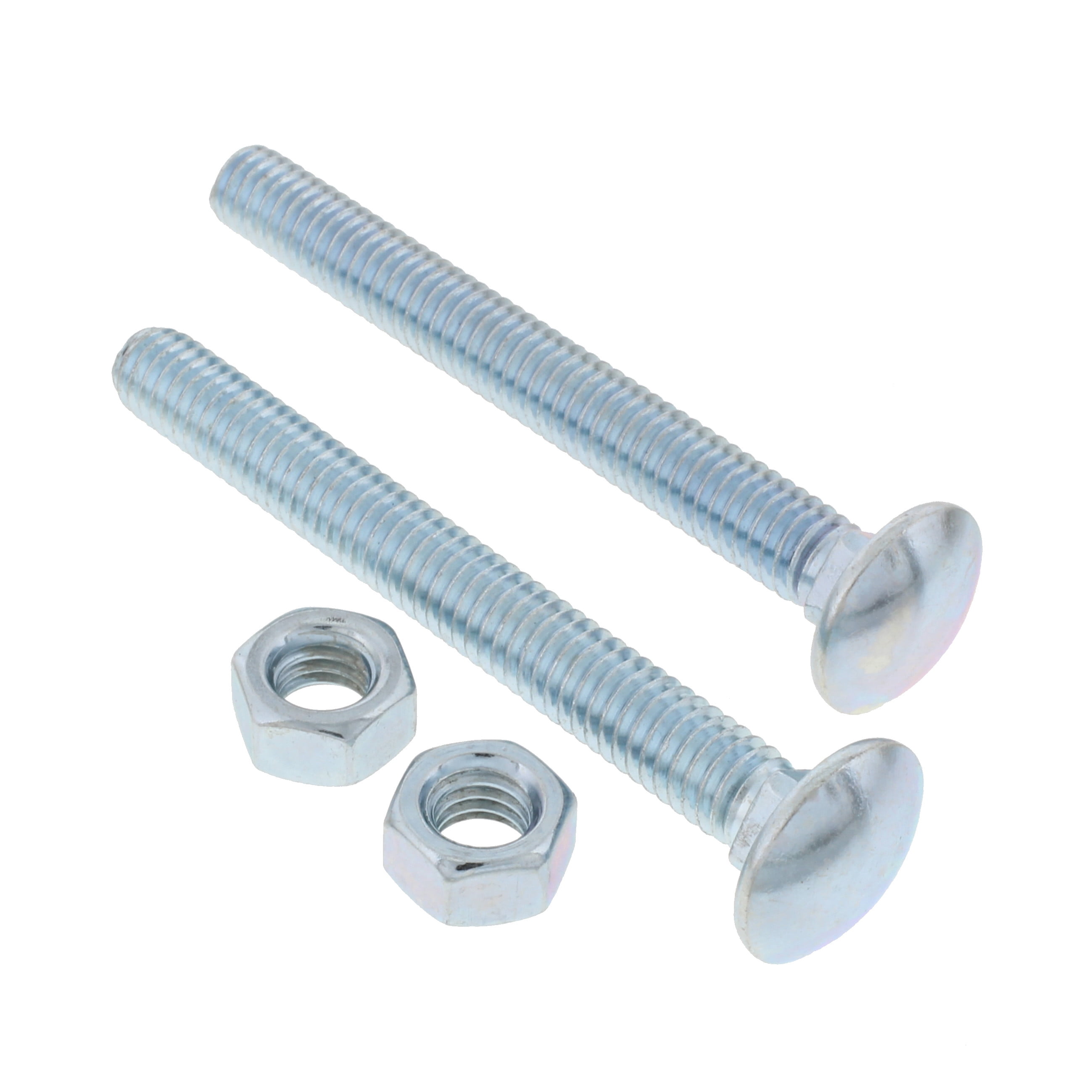 washers nuts 1/2-13 Carriage bolts zinc plated steel from 1-14 inches 100 ct, 