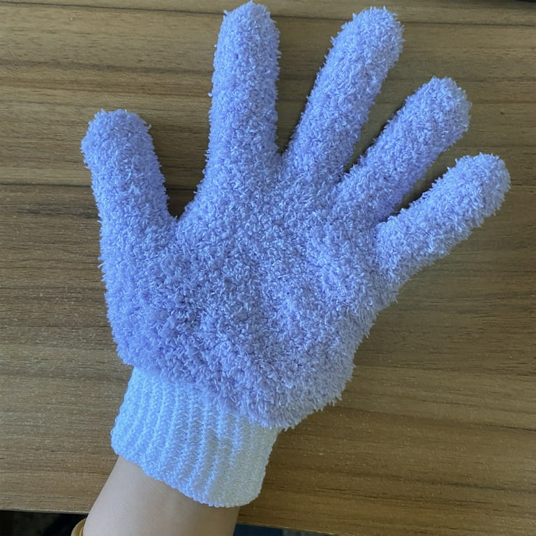 Tepsmf Microfiber Dusting Gloves For House Cleaning, Dusting Mitts
