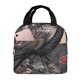 thumbnail image 1 of Easygdp Moonlit Crow Blossoms Bolsa Térmica Premium - Tela Oxford Impermeable, Gran Capacidad, Bolsillo Frontal, Unisex para Trabajo, Escuela, Actividades al Aire Libre y Picnics, 1 of 8