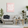 thumbnail image 2 of Girl Calm The F Down Funny Phrase Pink 30 in x 40 in Drawing Canvas Art Print, by Stupell Home Décor, 2 of 7