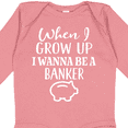 thumbnail image 4 of Inktastic Banker Future Job Boys or Girls Long Sleeve Baby Bodysuit, 4 of 5