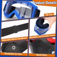 thumbnail image 3 of Máscaras removibles POKONBOY Tactical con gafas para Nerf Rival, 3 of 7