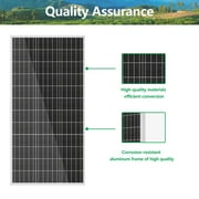 WERCHTAY 100W Mono Solar Panel 12V Car Battery Charger Rooftop Boat RV Home Off Grid