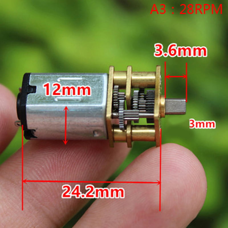Mini DC Gear 3-9V DIY Toy 2pcs Replacement Kit Low Speed Small Reduction Motor