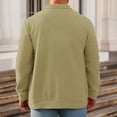 thumbnail image 4 of WTOBBY Men's Plaid Shacket Long Sleeve Lapel Collar Double Pocket Casual Loose Fit Button Front Flannel Outerwear Shirt Jacket Fall Winter Warm,Khaki L, 4 of 4
