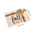 thumbnail image 3 of SLYNSHome Thanksgiving Placemat with Pumpkin And Leaf Print,Autumn Harvest Table Mat For Restaurant And Kitchen Decor, Fall Season Holiday Party Dinner Table Decoration, 3 of 6