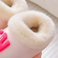 thumbnail image 6 of Jkety Girls House Shoes Toddler Baby Boys Girls Soft Cotton Slippers Kids Warm Boots Winter Socks Anti-Slip Shoes Pink,4.5, 6 of 7
