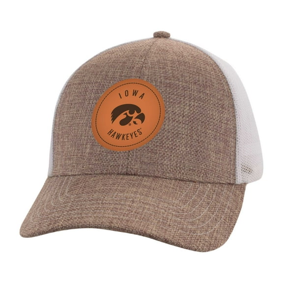 Men's Ahead Tan/White Iowa Hawkeyes Pregame Adjustable Hat