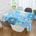 thumbnail image 5 of GZHJMY Cute Cartoon Bear Tablecloth, Rectangle Waterproof Washable Polyester Table Cover for Picnic Dinner Holiday Party Decor, 60 x 90 Inch, 5 of 7