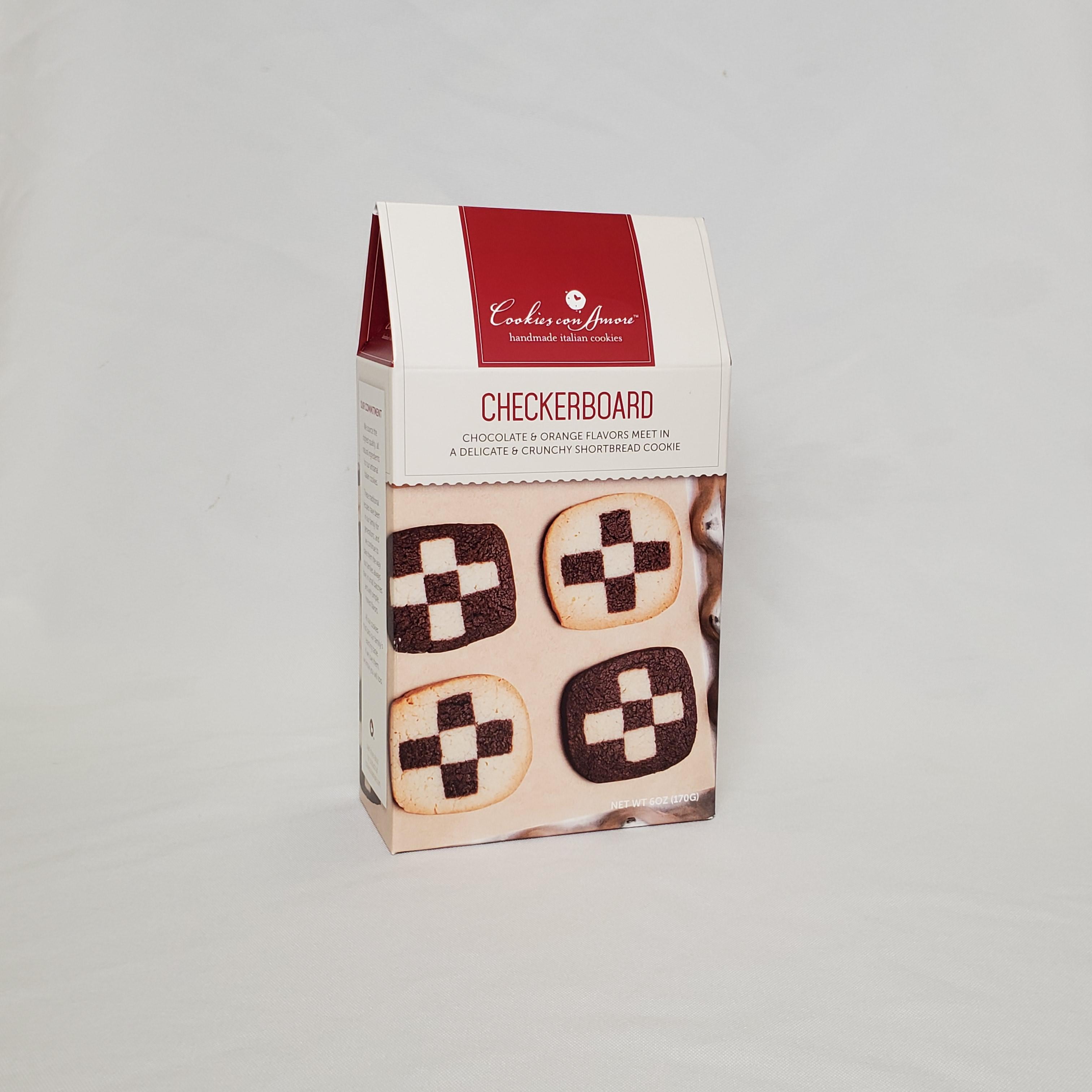 Cookies Con Amore Handmade Italian Cookies Checkerboard 6oz Pack of 3