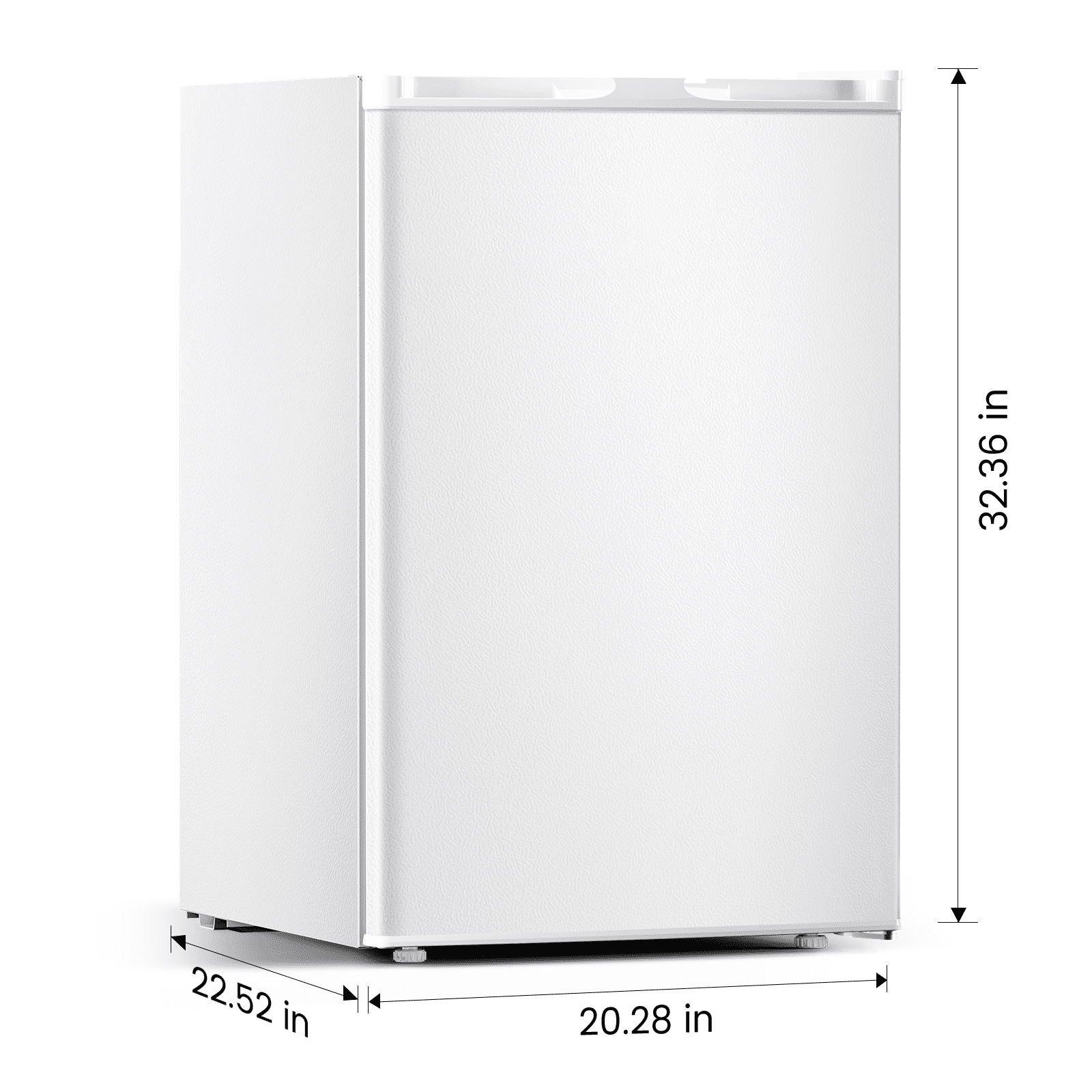Moifoi 3.0 Cu.ft Upright Freezer, Reversible Single Door, White