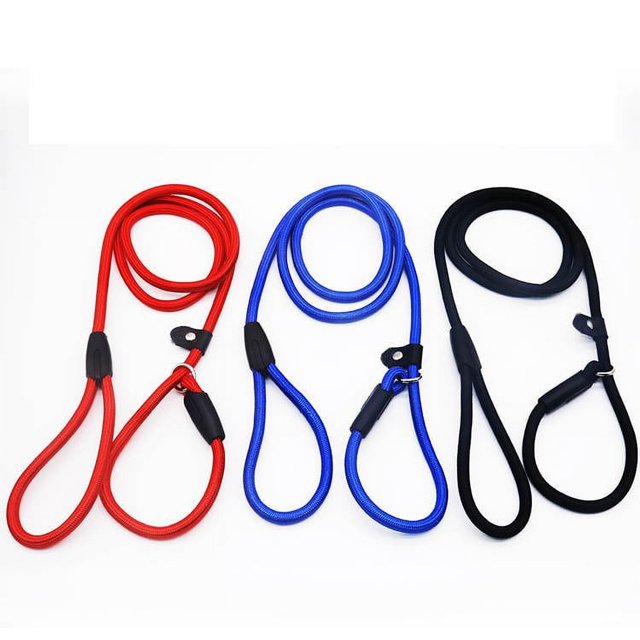Correa para Perro Antideslizante Brillar Resistente y Duradera Mango Trenzado cómodo para Perros pequeños y medianos (3) piezas