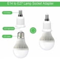 thumbnail image 3 of Convertisseur de Douille d'Éclairage, Convertit E14 en E27, Compatible Halogène Led Cfl, Résistant à la Chaleur, Anti-Âge, Facile à Installer, Applications Larges à la Maison et au Bureau, Longue Durée de Vie, 3 of 5