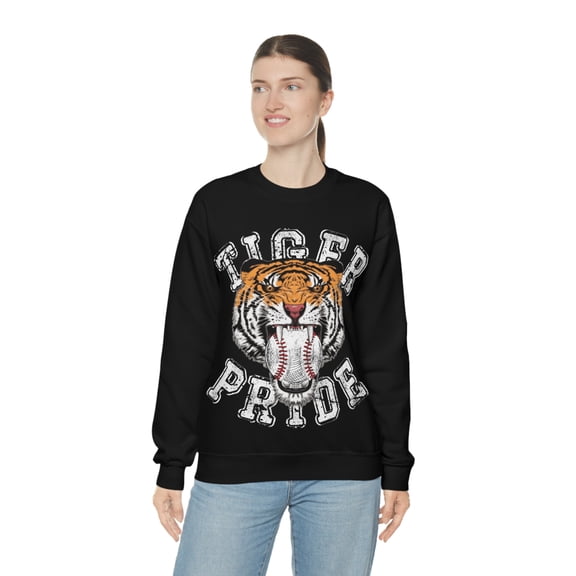 Vintage Tigers Baseball Sweatshirt Retro Tiger School Spirit Shirt for Mom