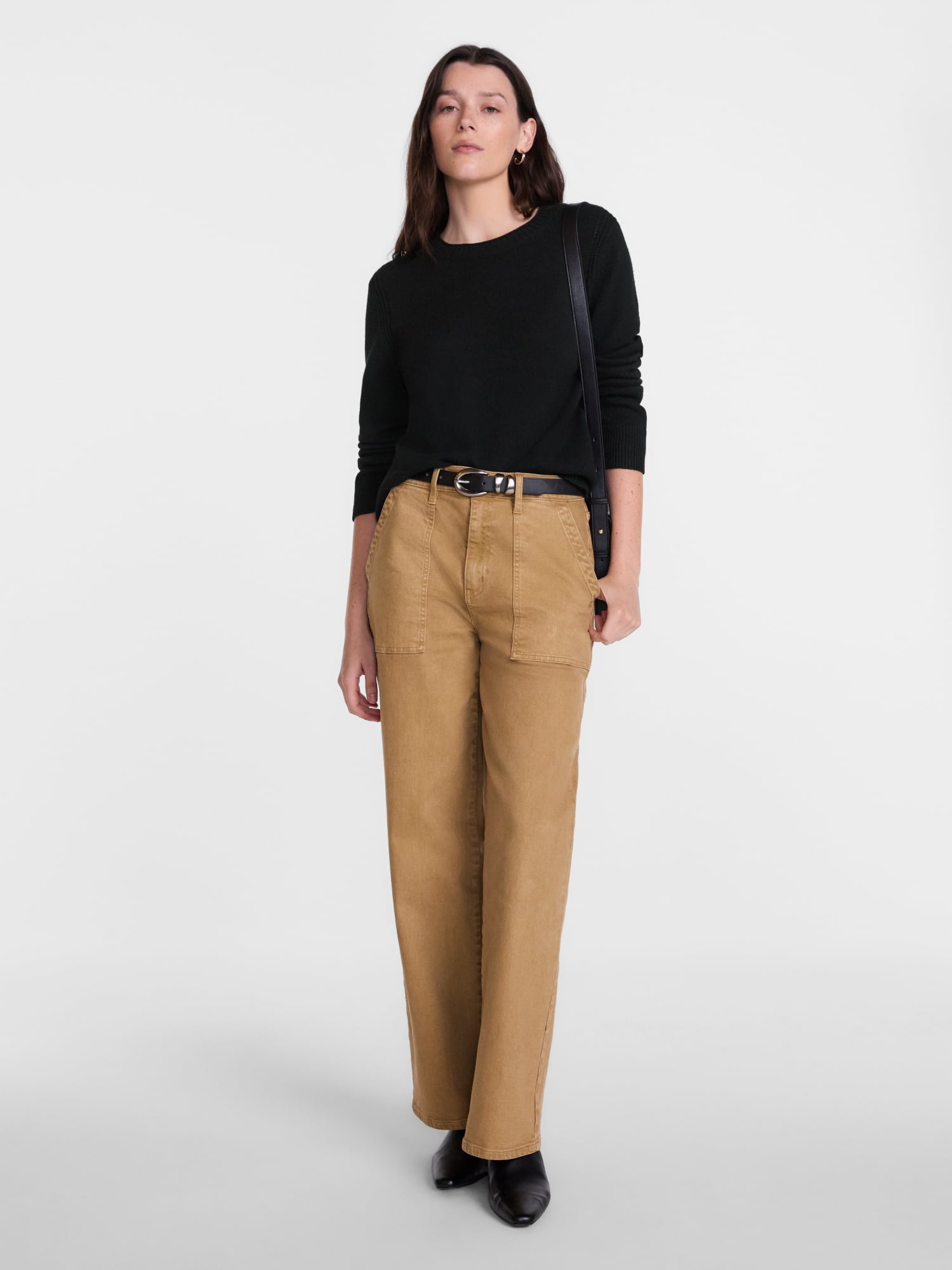 Scenario Women's and Women's Plus Cozy Crewneck Sweater with Long Sleeves, Sizes XS-4X
