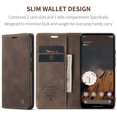thumbnail image 3 of CaseMe Leather for Google Pixel 10/10 Pro Case, Flip Wallet Leather Case with Card Holder Magnetic Closure Shockproof Kickstand Protective Phone Cases Cover for Google Pixel 10/10 Pro,Coffee, 3 of 12