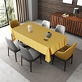 thumbnail image 3 of Rectangle Tablecloth 60x84 inch Tablecloth Stain and Wrinkle Resistant Washable Polyester Table Cloth, Decorative Fabric Table Cover for Dining Table, Buffet Parties and Camping Yellow, 3 of 6