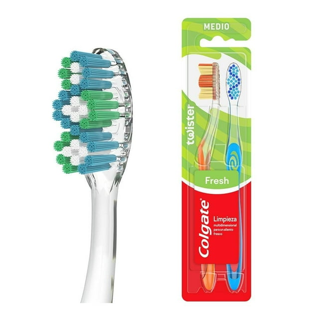 Cepillo Dental Colgate Twister Limpieza Profunda 2 Pzas