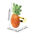 thumbnail image 3 of Fwttom Easter Decorations Handmade Raffia Woven Pineapple Fruit Napkin Ring For Hotel Table Setting Banquets And Parties, 3 of 6