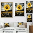 thumbnail image 4 of Designart "Yellow Brown Sunflower landscape Emergent Sunflower II" Floral & Botanical Canvas Print, 4 of 5