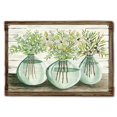 thumbnail image 1 of 24 x 16 in. EUC Bocaux Florals Seulement Signe de Forme Personnalisé, 1 of 1