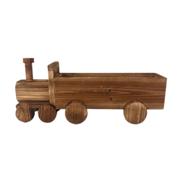 Train Flower maceta decorativa maceta decoración del hogar resistente contenedor de flores maceta de madera para sala de estar jardín hogar