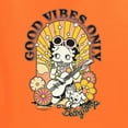 thumbnail image 5 of Wild Bobby, Betty Boop Good Vibes Only Betty Boop Unisex Crewneck Sweatshirt, Orange, 3X-Large, 5 of 5