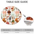 thumbnail image 6 of Colorful Mushroom Leaf White Pattern Round Fitted Tablecloth with Elastic Edge,Dining Table Cover Waterproof,Outdoor Round Tablecloth for Camping,Dining,Indoor and Outdoor, 6 of 7