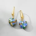 thumbnail image 3 of Ross-Simons Italian Multicolored Murano Glass Heart Bead Drop Earrings With 18kt Gold Over Sterling, Women's, Adult, 3 of 5
