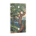 thumbnail image 2 of Yayeee Blank Wall Plate Cover 1-Gang 4.5"x2.7" Home Unused Decorative Outlet, Retro Pine Tree, 2 of 7