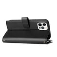 thumbnail image 3 of Funda con tapa estilo vintage para iPhone 13 Pro Max, ranura para múltiples tarjetas, protección total, estilo retro, material PU+TPU, 3 of 5