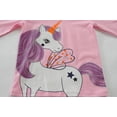 thumbnail image 2 of FEDPOP Toddler Girls Pajamas Unicorn Graphic Sleepwear 2-Piece 100% Cotton Pajama Set Size 2T, 2 of 7