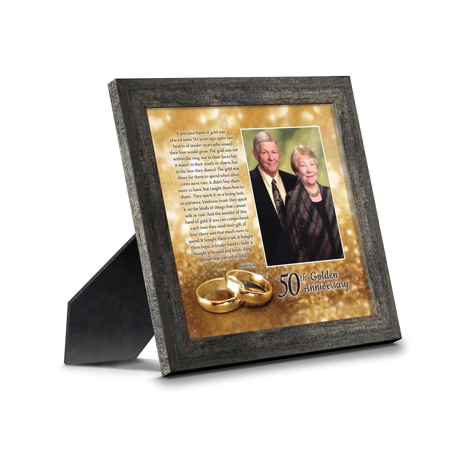 50th Wedding Anniversary Gifts for Parents, 50th Anniversary Decorations for Party, Golden