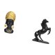 thumbnail image 5 of Estatua de mujer africana, figura de resina, adorno, estatua de caballo, escultura de animal, material de resina creativo, adecuado para estante de of, 5 of 8