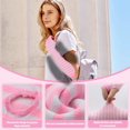 thumbnail image 3 of CHUANK 4 Paires de Chauffe-Bras Rayés Longs Sans Doigts pour Femmes Accessoires Automne Hiver, 3 of 7