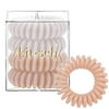 Kitsch Spiral Hair Ties, Coil Hair Ties, Ponytail Holder, 4pcs, Nude