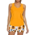 thumbnail image 2 of Conjunto de 3 piezas Bandeau Trajes de baño para mujer Fit Baño Blouson Swim Camis Vest + Tank Top + Shorts Fridja  nalpqowj61385, 2 of 8