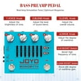 thumbnail image 5 of JOYO R-26 Bass Guitar Pedals Overdrive Amp Simulator Effect Pedal EQ Noise Reduction, 5 of 10
