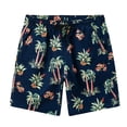 thumbnail image 3 of Erwazi Mens Swim Trunks Summer Hawaii Printed Quick Dry Breathable Drawstring Waist Casual Seaside Vacation Outdoor Swimming Beach Shorts with Pocket, 3 of 4