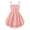 Pink, variant on Oudiya Girls Summer Blue Dresses Spaghetti Strap Flowy Tiered Ruched Smocked Back Casual Beach Midi Easter Sundress,6-14Y
