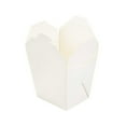 thumbnail image 5 of Restaurantware-Bio Tek 4 x 3.5 x 4 Inch Food Containers, 200 Durable Noodle Boxes - Disposable, Sustainable, White Paper 26-Ounce Takeout Boxes, Square, For Takeouts And Delivery, Or Picnics, 5 of 11