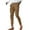 a-Coffee3975, variant on FINALGANG Mens Solid Color Slim Fit Chino Pants Mid Waisted Button Closure Ankle Length Breathable Casual Trousers For Business Casual Daily Wear Stylish Bottoms