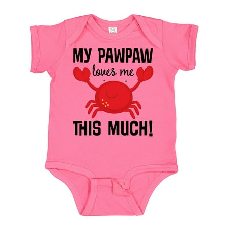 

Inktastic My PawPaw Loves Me Gift Baby Boy or Baby Girl Bodysuit