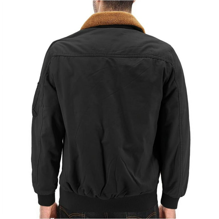 ジャケット・アウター Shermer 5zip flight jacket size 2 23AW Men's Classic Two Tone Cotton Sherpa Lined Zip Up Flight Pilot