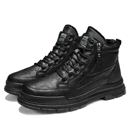 

Men‘s Warm Fleece Anti-skid Wear-resistant Ankle Boots Winter