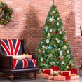 Costway 7.5FT PVC Christmas Tree, 1346 Tips, Hinged, Solid Metal Leg ...