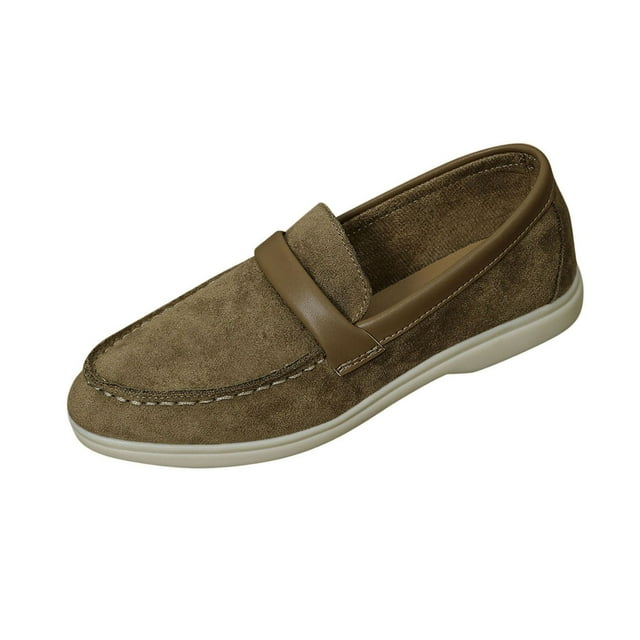 Lenago Chaussures pour Femmes Hey Dudes Chaussures pour Femmes Mode Décontractée Printemps et Été Style Confortable Mocassins à Enfiler Couleur Unie Bout Rond Chaussures à Bout Fermé Semelle Plate Chaussures Décontractées Chaussures pour Femmes