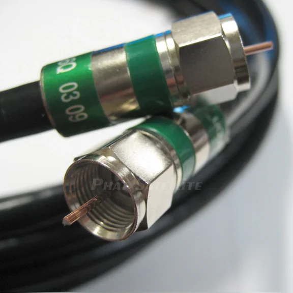 12Ft Perfect Vision 3Ghz Quad Shield 75 Ohm Coaxial Rg6 Directv Approved Cable
