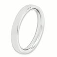 thumbnail image 3 of Bague en Argent Sterling Stackable Expressions Rhodium Taille 5, 3 of 3